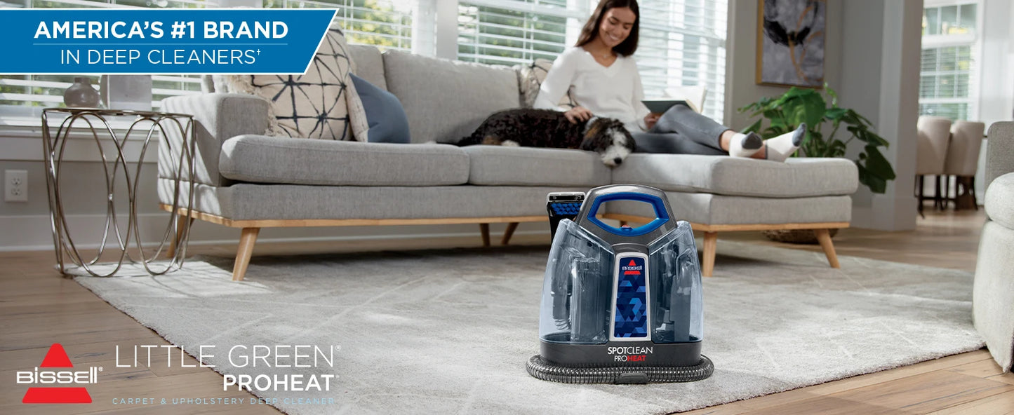 Bissell SpotClean ProHeat Portable Spot and Stain Carpet Cleaner, 2694, Blue