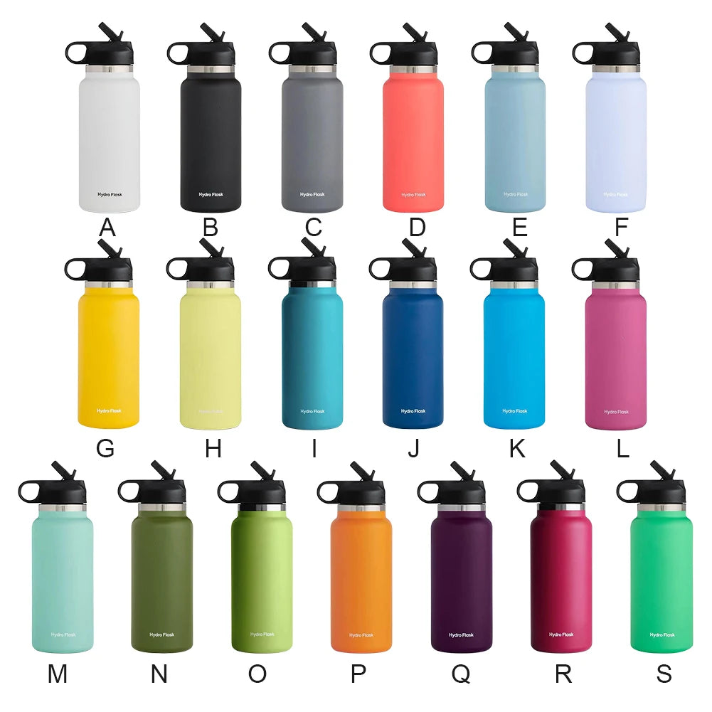 40 oz Sports Water Bottle Insulated Vacuum Water Bottle Flex Cap Straw Lid Stainless Steel Vacuum Flask for Coffee Tea and Drinks