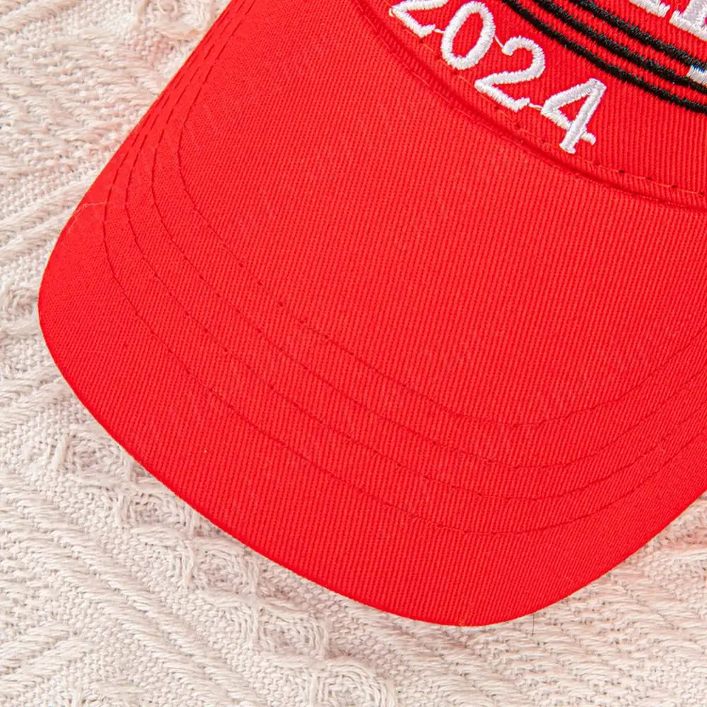 Trump 2024 Hat with Hair Embroidered Baseball Cap Funny Wigs Half Hat Adjustable Yellow Wig Hat Breathable for Outdoor Sports