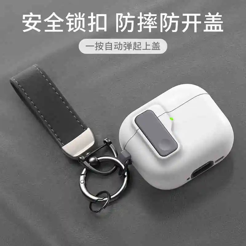 2025 New Hard Protector for AirPods 4 with Magnetic Lid Lock Hybrid Case Luxury Protection Cover for Apple AirPods 4(USB C)