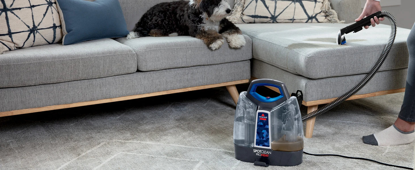 Bissell SpotClean ProHeat Portable Spot and Stain Carpet Cleaner, 2694, Blue