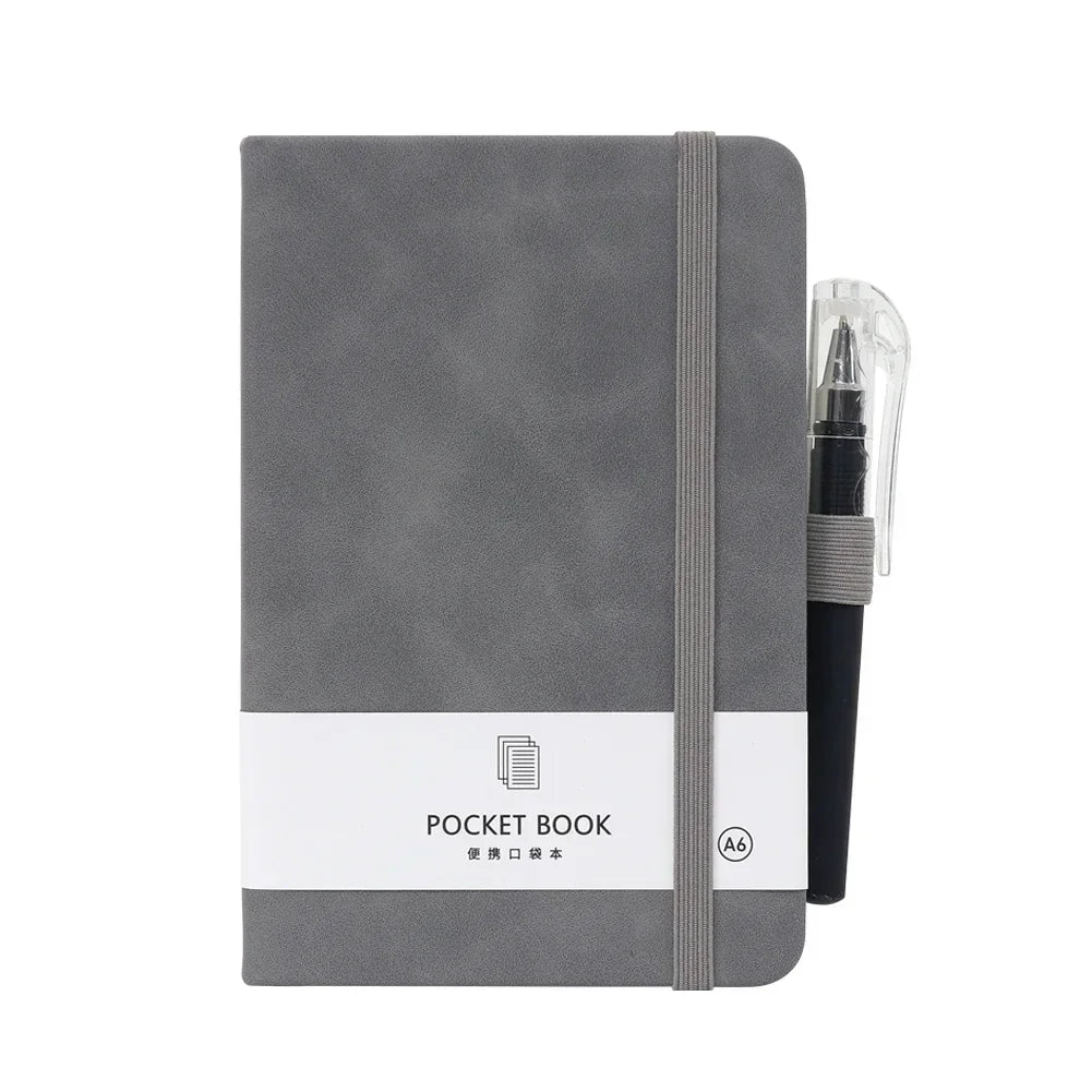 A6 Pocket Notebooks With Pen 200 Pages Leather Notepads Teacher Gift Planning Notebook And Journals School Supplies Stationery