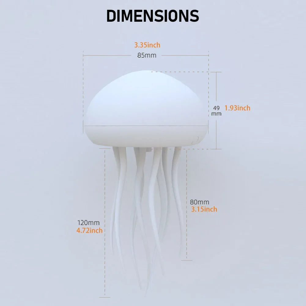 Jellyfish Night Light – LED Light with Realistic Floating Jellyfish, Calming and Decorative Lighting for Bedrooms or Relaxation Spaces